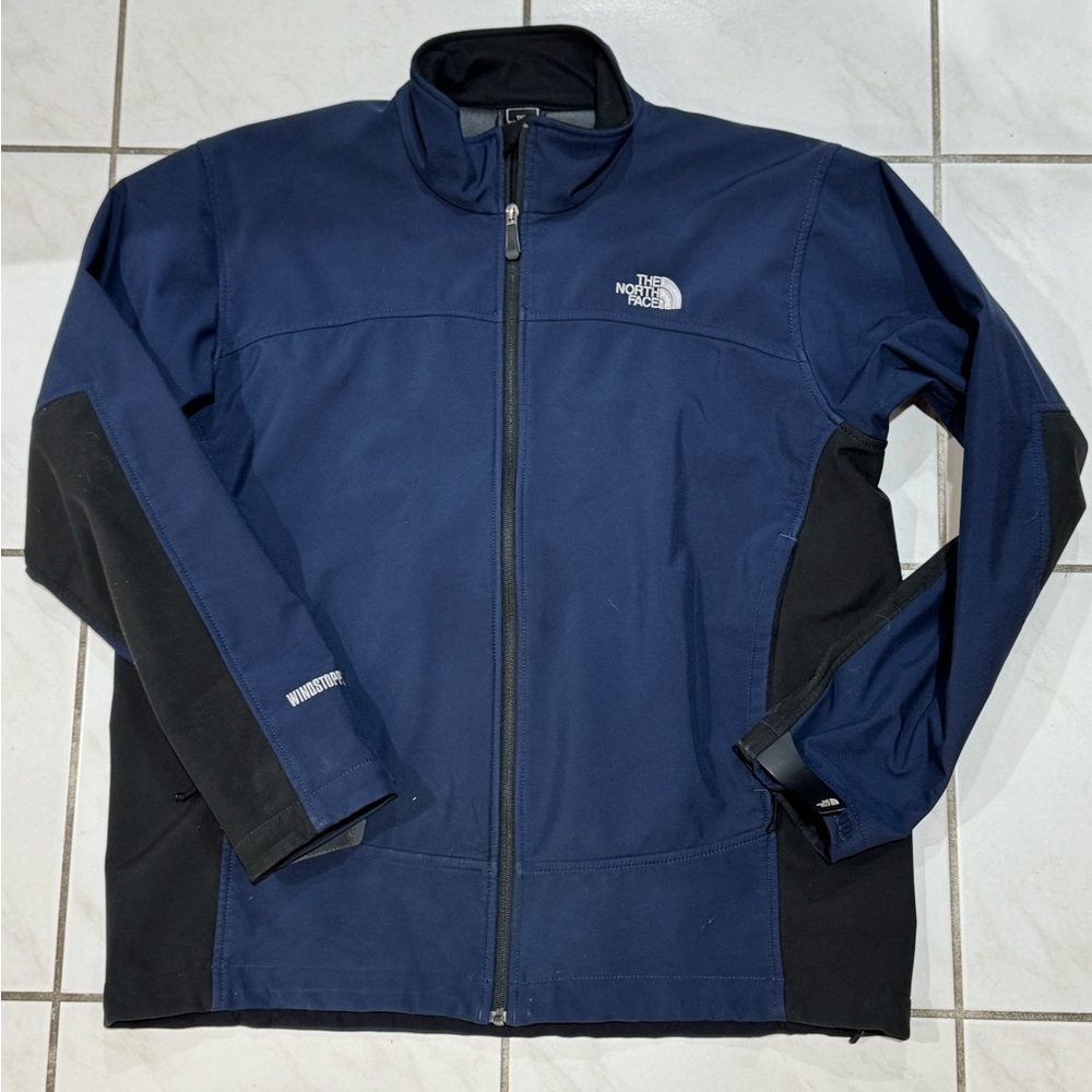 The North Face Men's Windstopper Navy and Black Performance Jacket Size XL